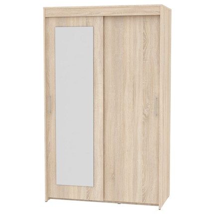 Шкаф 2-дверный Топ (T-1-198х120х45 (5)-М; Вар.1), с зеркалом в Уфе - изображение