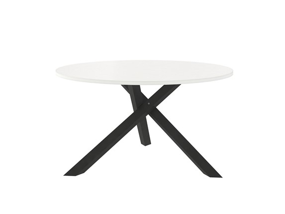 Стол круглый Триада-15Д, черный/белый в Стерлитамаке - изображение