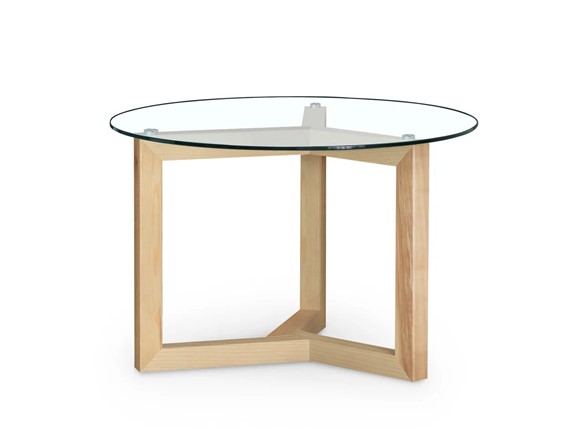 Журнальный стол Оникс-8, Натуральный массив/Прозрачное стекло в Стерлитамаке - изображение