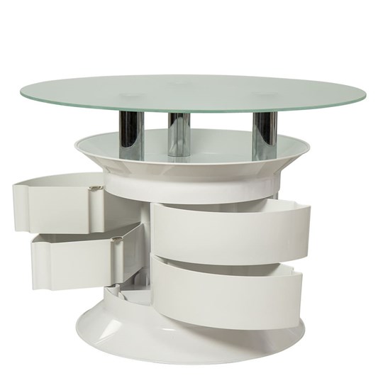 Стеклянный столик Benito white в Салавате - изображение 1