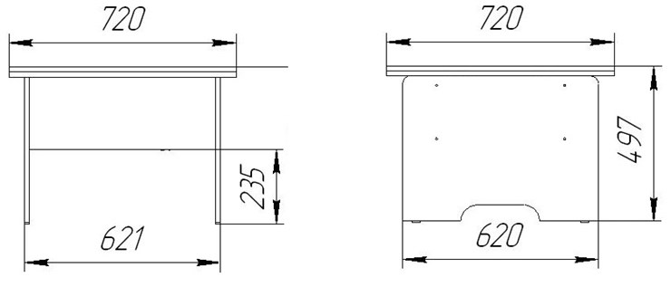 Складной стол-трансформер Дебют-5, венге темный в Уфе - изображение 4