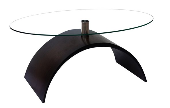 Стеклянный столик Колизей-7, цвет венге в Стерлитамаке - изображение