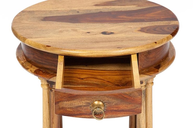 Кофейный столик Бомбей - 1149  палисандр, 45*45*60, натуральный (natural) арт.10049 в Салавате - изображение 1