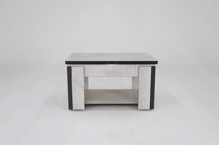 Складной стол-трансформер Дэнс, цемент светлый в Салавате - изображение 1