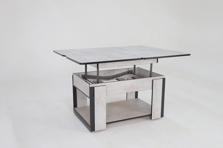 Складной стол-трансформер Дэнс, цемент светлый в Уфе - изображение 3