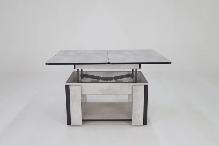 Складной стол-трансформер Дэнс, цемент светлый в Уфе - изображение 4