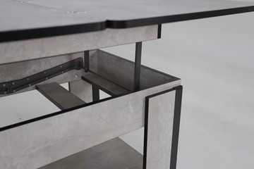 Складной стол-трансформер Дэнс, цемент светлый в Уфе - предосмотр 6