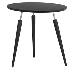Круглый столик Мебелик BeautyStyle-22 (черный элит/металл/эбеновое дерево) в Стерлитамаке