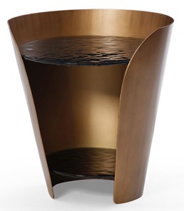 Круглый столик ET6123 (D48,6) закаленное стекло/бронзовый в Стерлитамаке - предосмотр