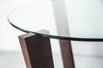 Столик овальный Оникс-6, Венге/Прозрачное стекло в Стерлитамаке - предосмотр 4