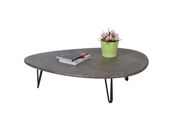 Журнальный столик Дадли, серый бетон в Уфе