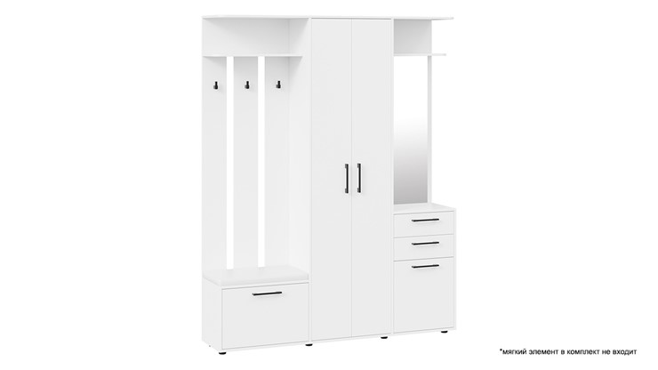 Набор мебели для прихожей Витра тип 2 (Белый ясень) в Стерлитамаке - изображение 2