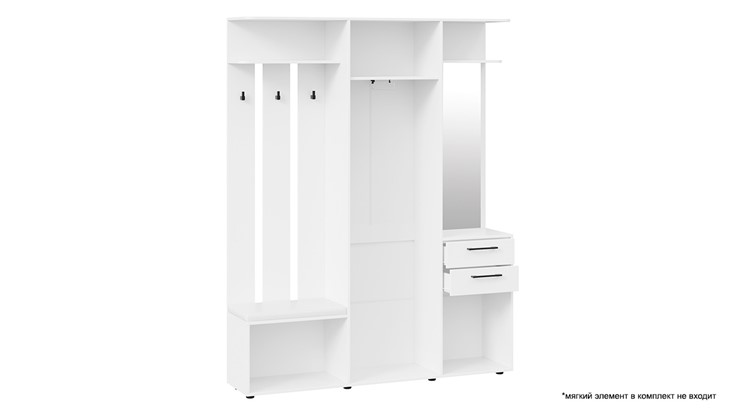 Набор мебели для прихожей Витра тип 2 (Белый ясень) в Стерлитамаке - изображение 3