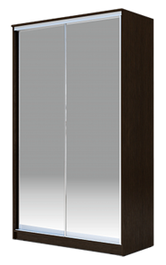 Шкаф-купе 2400х1682х620 Хит-24-17-88, Матовое стекло, Венге в Стерлитамаке