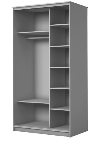 Шкаф 2-х дверный ХИТ 23-14-66 Диагональные полосы №21-23, Белый в Стерлитамаке - изображение 1