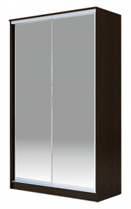 Шкаф-купе 2-х створчатый 2200х1682х420 Хит-22-4-17-88, Матовое стекло, Венге в Стерлитамаке