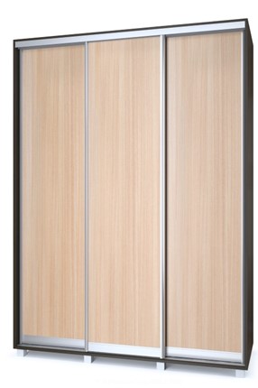 Шкаф трехдверный Роланд Р18-Р48, Дуб млечный/Венге в Стерлитамаке - изображение