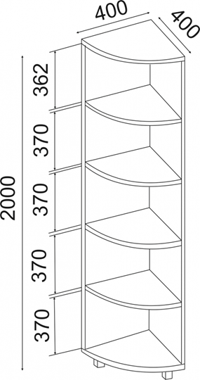 Угловой стеллаж West М07 в Стерлитамаке - изображение 1