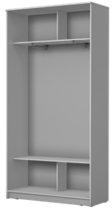 Шкаф 2-х створчатый Хит-22-4-12/2-22 с цветным стеклом, средне-серый 074, Дуб сонома в Стерлитамаке - предосмотр 1