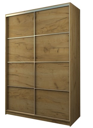 Шкаф 2-х дверный MAX МШ-23-6-16-11, Профиль Золото/Цвет Дуб крафт золотой в Уфе - изображение