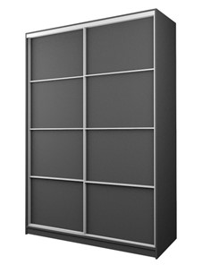 Шкаф 2-х дверный MAX МШ-25-6-18-11, Профиль Белый/Цвет Графит в Стерлитамаке