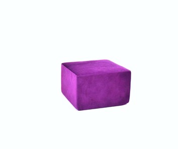 Пуф бескаркасный Тетрис 50х50, фиолетовый в Стерлитамаке