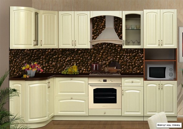 Угловая кухня Кантри 1330х2800 в Стерлитамаке - изображение