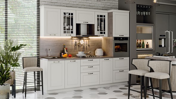 Кухонный гарнитур Одри №1 (Белый софт) в Стерлитамаке - изображение