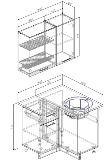 Модульная кухня Прима-1000У в Салавате - изображение 1