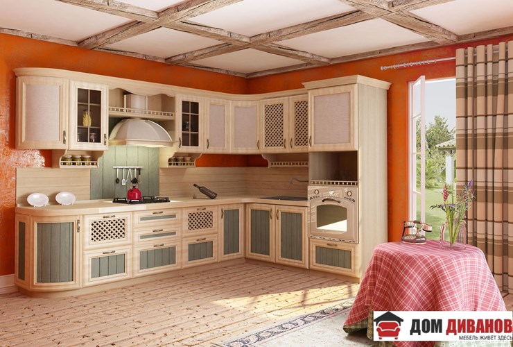 Угловая кухня Кантри Сонома Эйч Светлая в Стерлитамаке - изображение