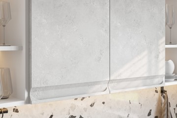Угловой модульный гарнитур Вельвет, бетон графит/бетон снежный в Салавате - предосмотр 4
