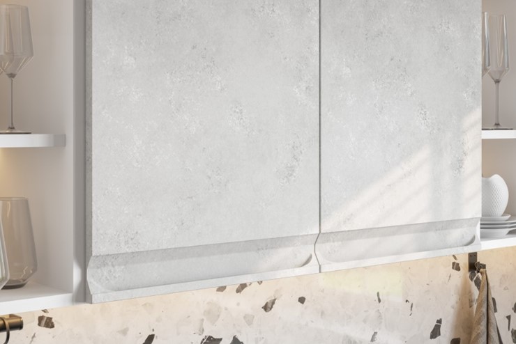Угловой модульный гарнитур Вельвет, бетон графит/бетон снежный в Салавате - изображение 4