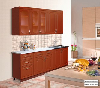Модульный кухонный гарнитур Классика 2000, цвет Итальянский орех в Уфе