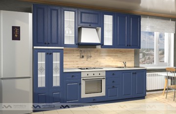Модульная кухня Вена 2800, цвет Синий в Стерлитамаке - предосмотр