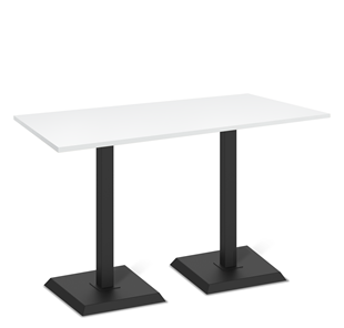 Обеденный стол SHT-TU5-BS2/Н110 (2 шт.)/ТT 120/80 (черный/белый шагрень) в Уфе