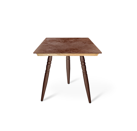 Обеденный стол SHT-TU15 (3 шт.)/ТT8 60/60 (медный металлик/прозрачный лак/коричневая сепия) в Уфе - изображение