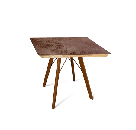 Кухонный обеденный стол SHT-TU9/ТT8 60/60 (темный орех/прозрачный лак/коричневая сепия) в Уфе - изображение