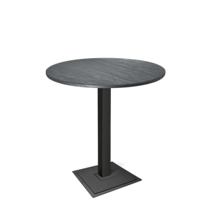 Маленький обеденный стол SHT-TU5-BS1/H110 / SHT-TT 90 МДФ (каменный уголь/черный) в Стерлитамаке
