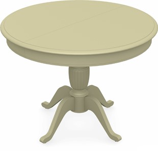 Кухонный стол раздвижной Леонардо-1 исп. Круг 1000, тон 10 (Морилка/Эмаль) в Салавате - предосмотр