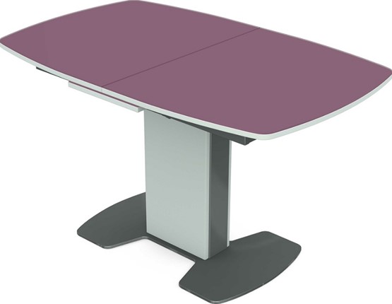 Кухонный раздвижной стол Санторини (стекло) в Стерлитамаке - изображение