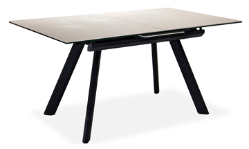 Кухонный стол раскладной Бордо 2CQ 160х90 (Oxide Avorio/Графит) в Стерлитамаке - предосмотр