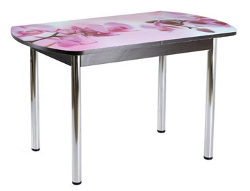 Кухонный стол раскладной ПГ-01СТФ венге/орхидея/39 прямые трубы хром в Салавате