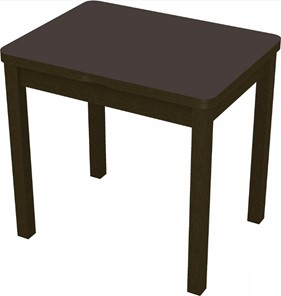 Кухонный раскладной стол Бари дерево №8 (стекло коричневое/венге) в Салавате - предосмотр