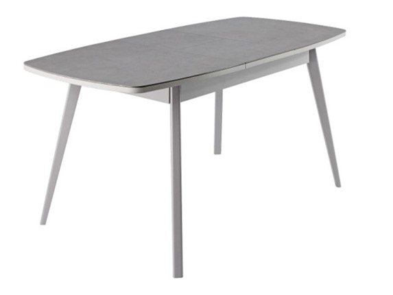 Кухонный стол раздвижной Артктур, Керамика, grigio серый, 51 диагональные массив серый в Салавате - изображение