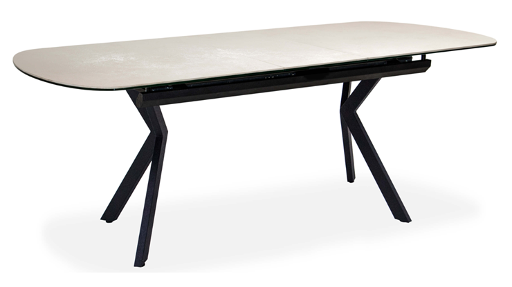 Обеденный раздвижной стол Шамони 3CX 180х95 (Oxide Avorio/Графит) в Стерлитамаке - изображение 1