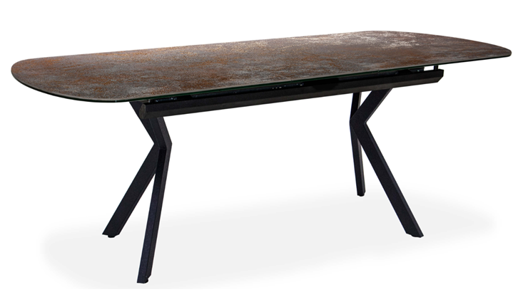 Кухонный раздвижной стол Шамони 2CX 160х90 (Oxide Nero/Графит) в Стерлитамаке - изображение 1