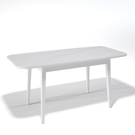 Раздвижной стол Kenner 1200M (Белый/Стекло белое глянец) в Стерлитамаке - изображение 1