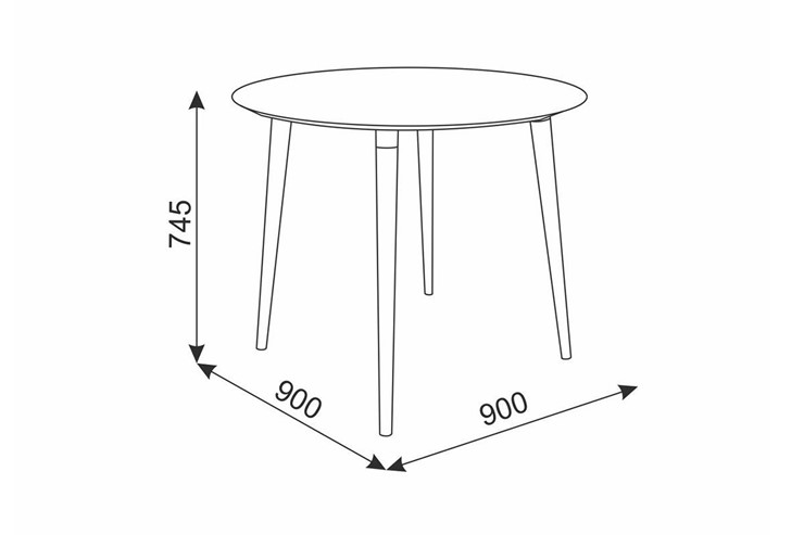 Стол на кухню Сканди 2, белый/светлый лак в Стерлитамаке - изображение 1