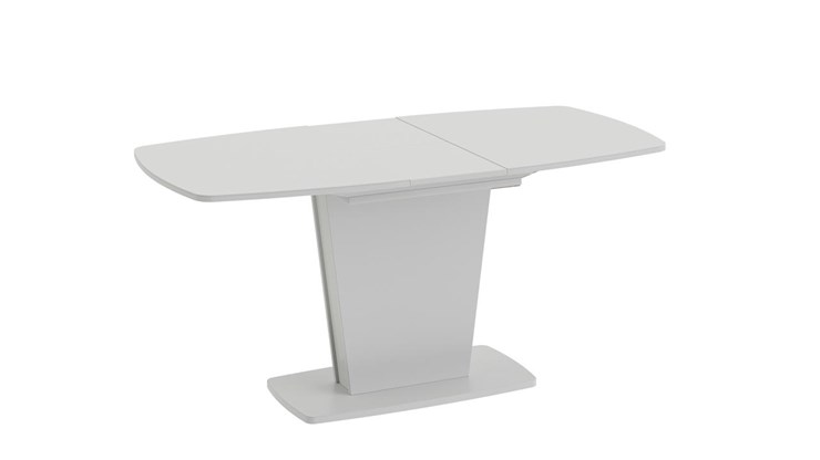 Стол раздвижной Честер тип 2, цвет Белый/Стекло белый глянец в Салавате - изображение 1