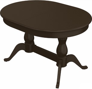Обеденный раздвижной стол Фабрицио-2 исп. Овал 1600, Тон 7 (Морилка/Эмаль) в Стерлитамаке